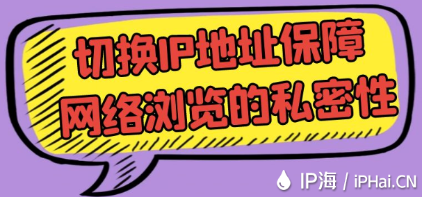 切換IP地址保障網(wǎng)絡(luò)瀏覽的私密性