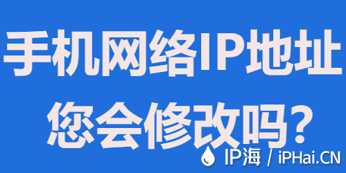 手機(jī)網(wǎng)絡(luò)IP地址您會(huì)修改嗎？